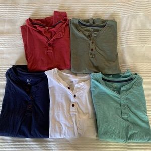 5x Gap Henley M Lot